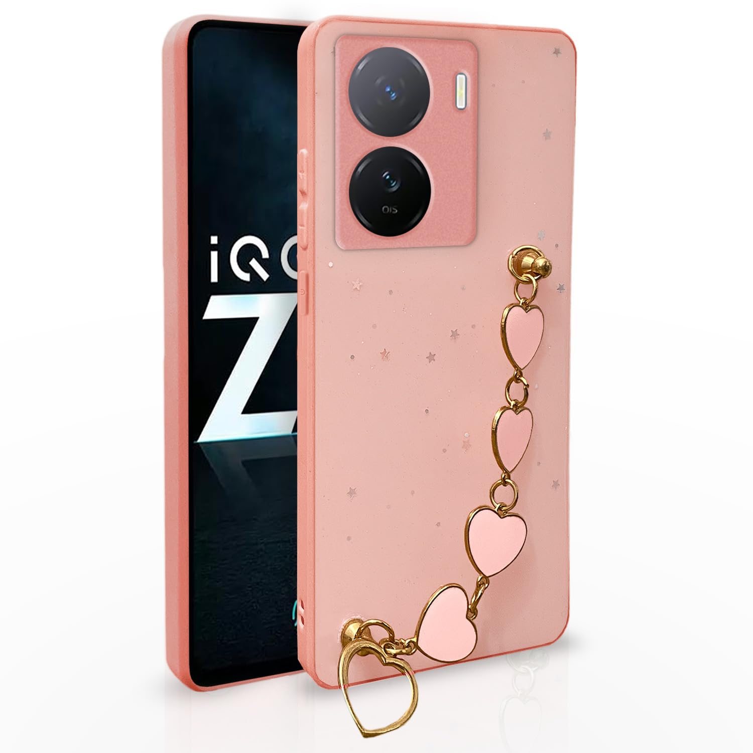 iQOO Z7/Z7s 5G Chain back cover in pink by Pikkme