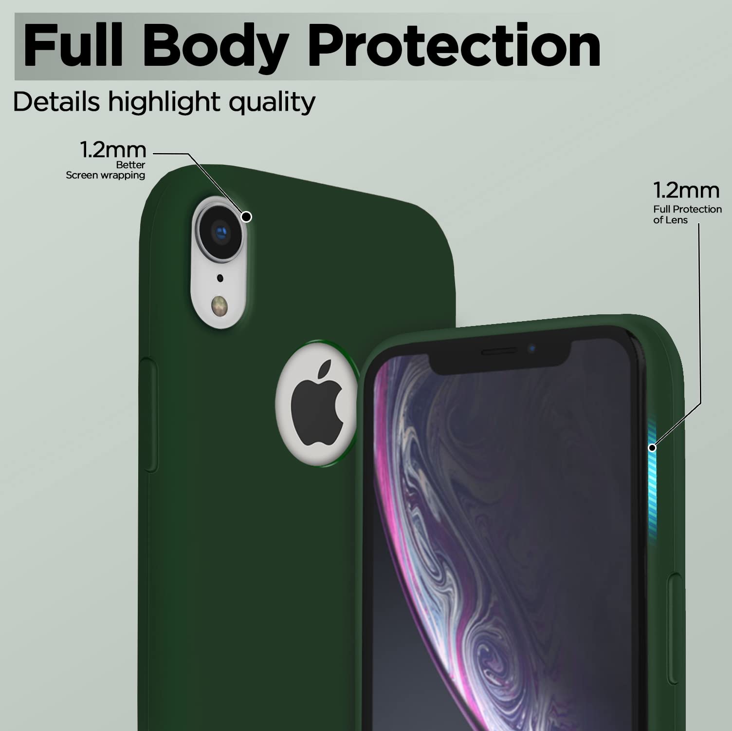 Pikkme atrovirens Soft Silicone phone cover for iPhone XR – photo 3