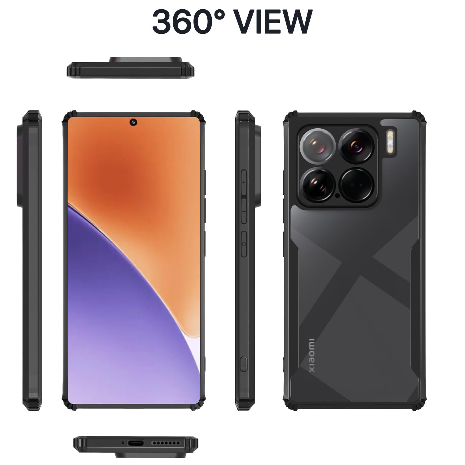 Pikkme black Clear phone cover for Xiaomi 15 5G – photo 3