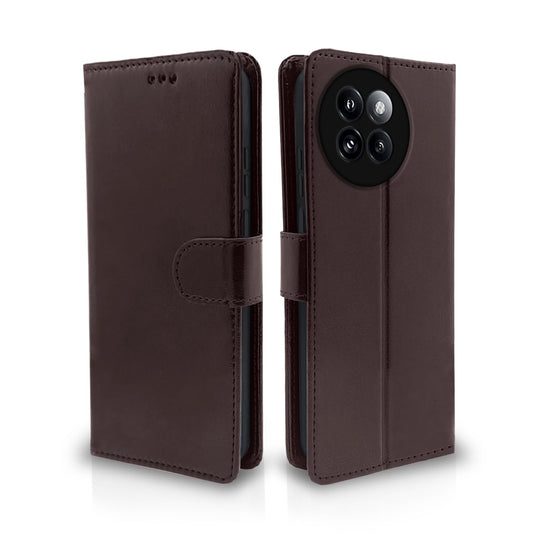 Pikkme Xiaomi Civi 4 Pro 5G, Xiaomi 14 Civi 5G Vintage Flip Cover (Coffee)