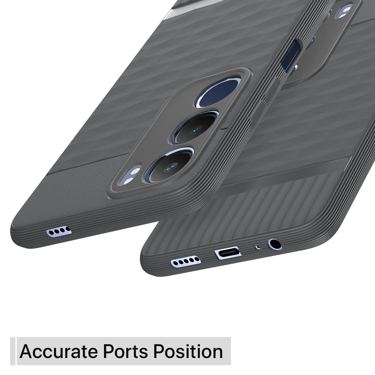 Pikkme Vivo Y19s / Vivo Y29 5G  Gencase Back Cover (Grey)