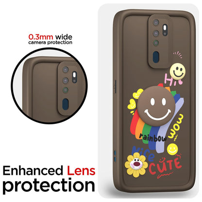 Pikkme Oppo A5 2020/A9 2020 Soft Silicone brown mobile cover – photo 5