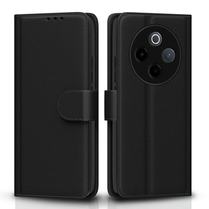 Pikkme black wallet flip cover for Vivo T4/iQOO Z10 5G