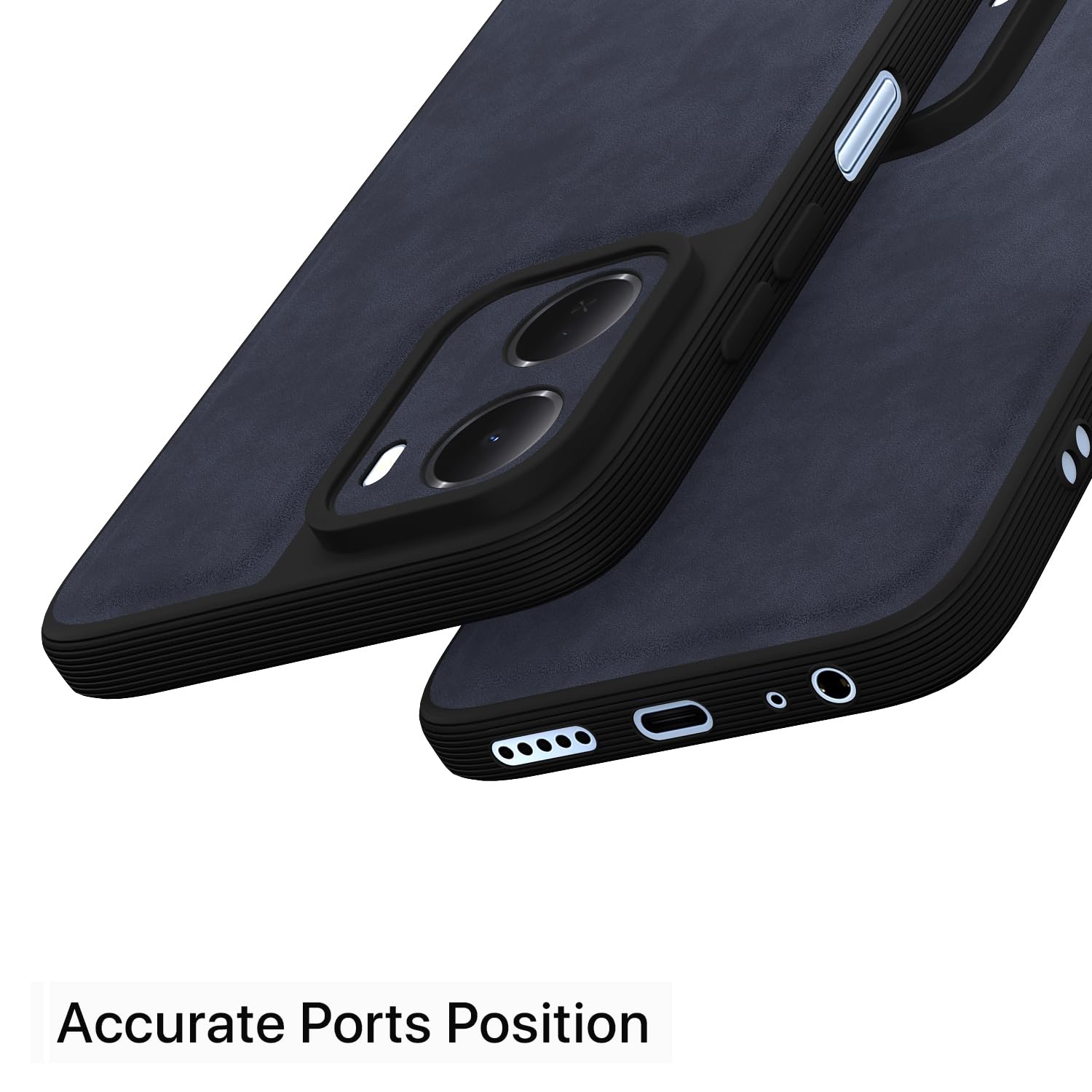 Redmi 15A 5G Leather back cover in blue by Pikkme – photo 4