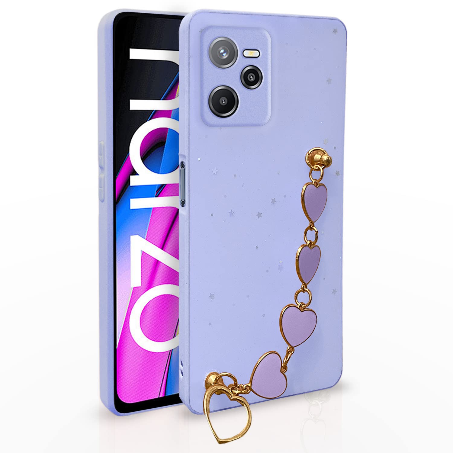 Pikkme Realme Narzo 50A Prime purple back cover