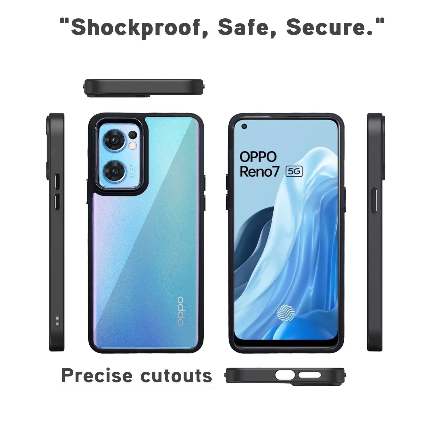 Pikkme black back cover for Oppo Reno 7 5G – photo 3