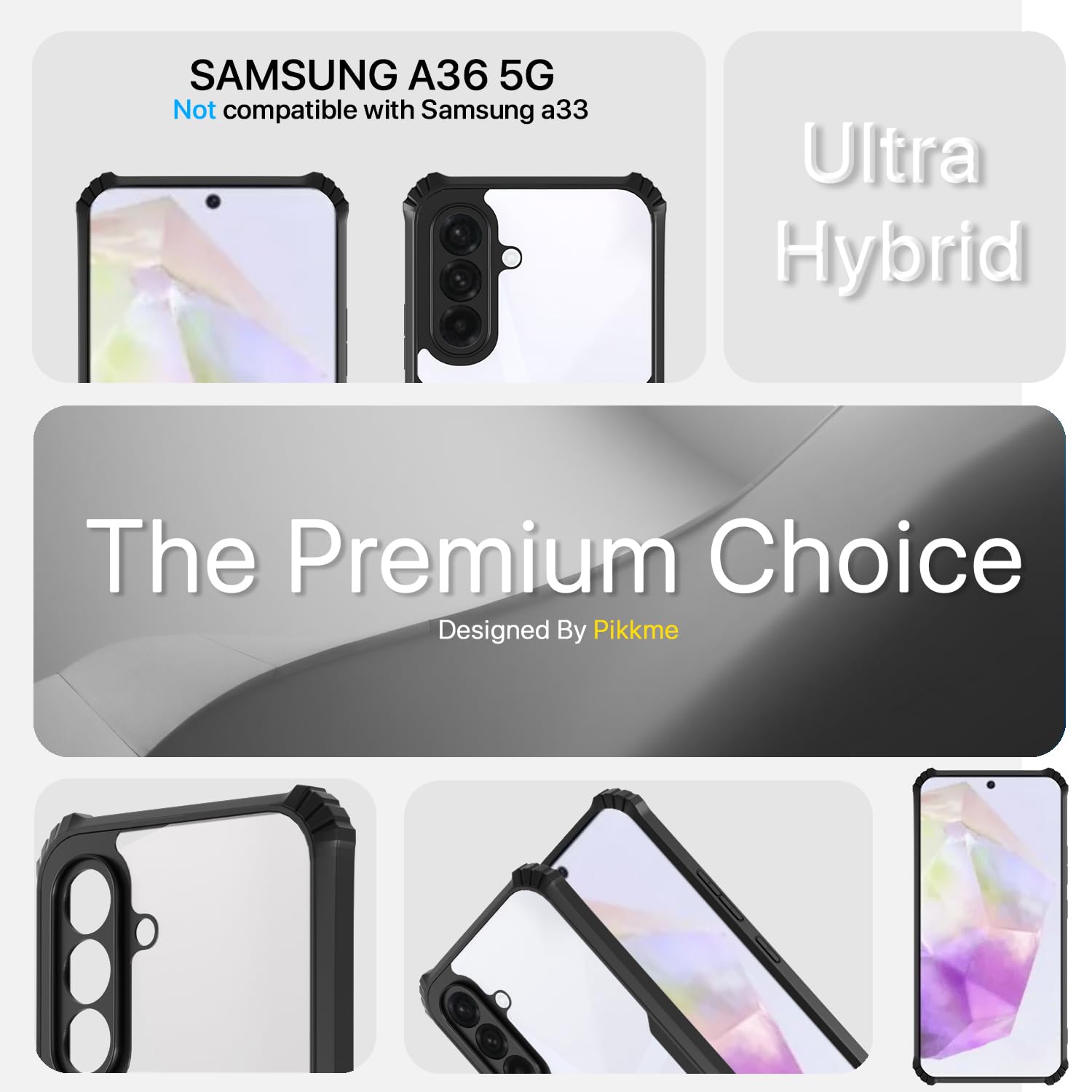 Black mobile cover for Samsung A36 5G – Pikkme – photo 2