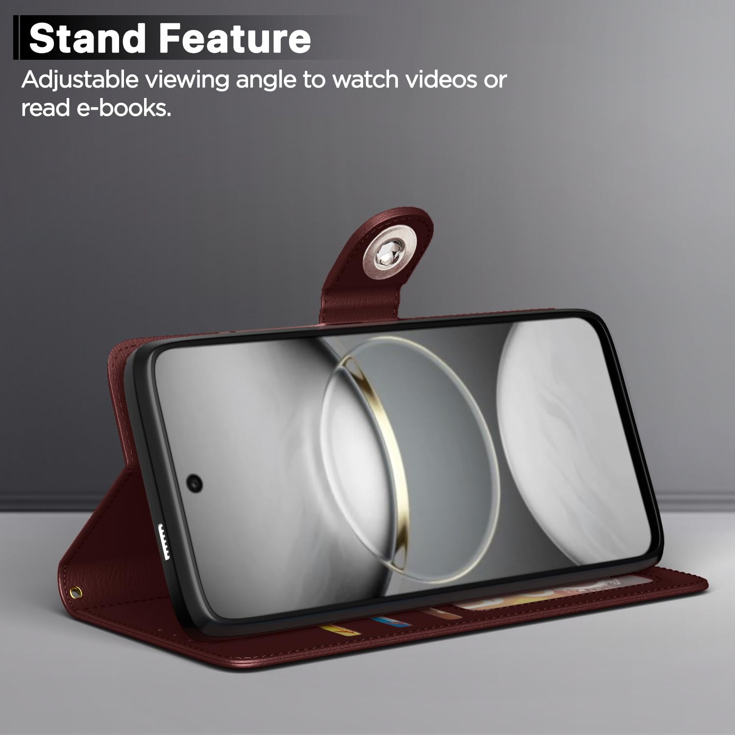 Brown mobile flip cover for Tecno Spark 30C 5G – Pikkme – photo 3