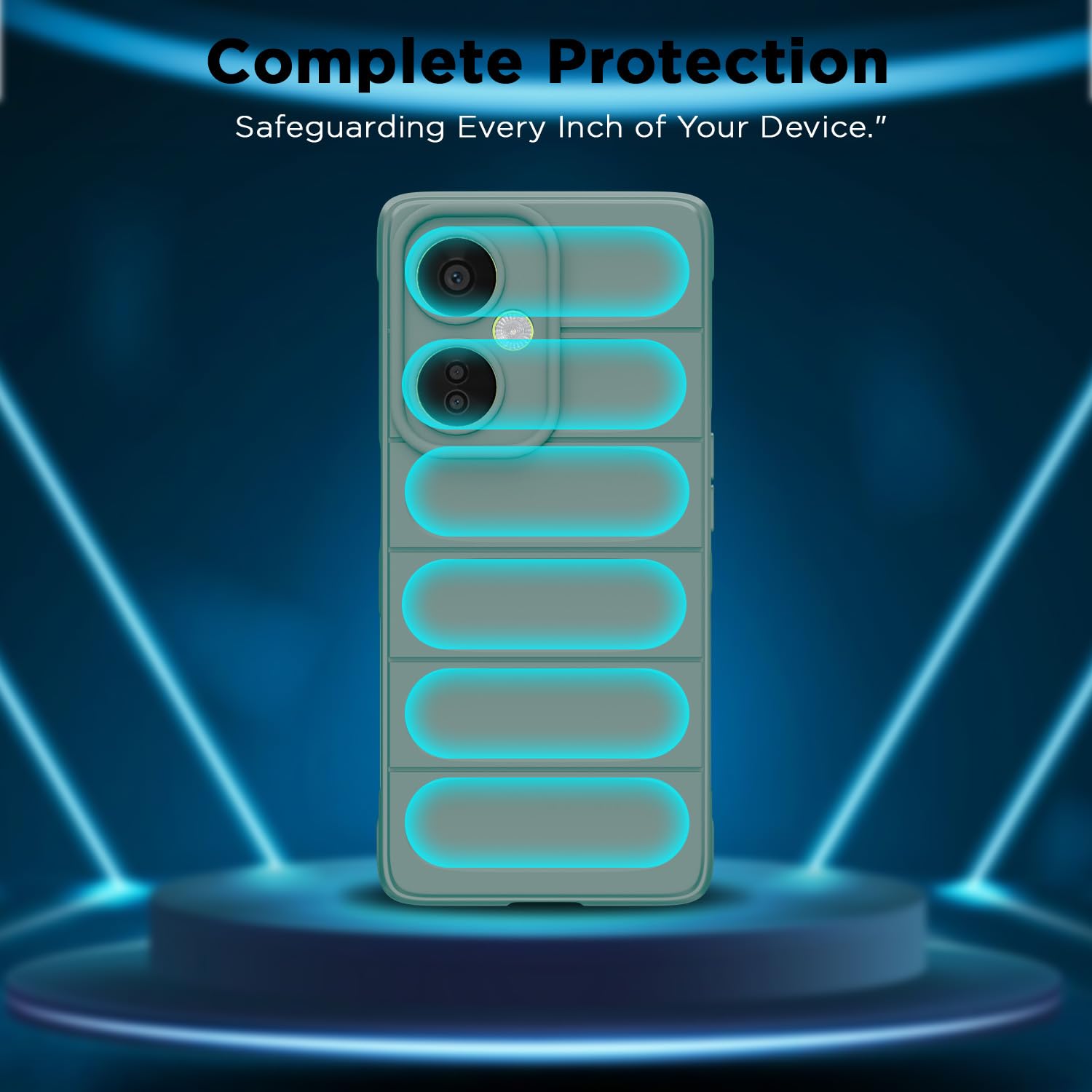 Pikkme green Liquid Silicone mobile cover for OnePlus Nord CE 3 Lite 5G – photo 2