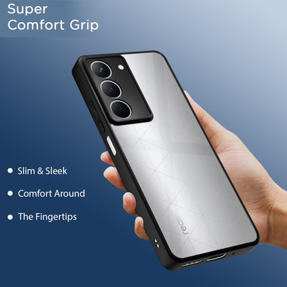 Pikkme Realme P3x 5G Eagle 2 Shockproof Sleek Hybrid Armor Back cover (Black)