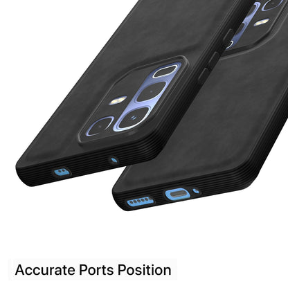 Pikkme black Leather mobile back cover for Infinix Note 50s 5G – photo 4