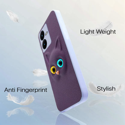 Pikkme Vivo Y22 Kitty Back Cover (Purple)