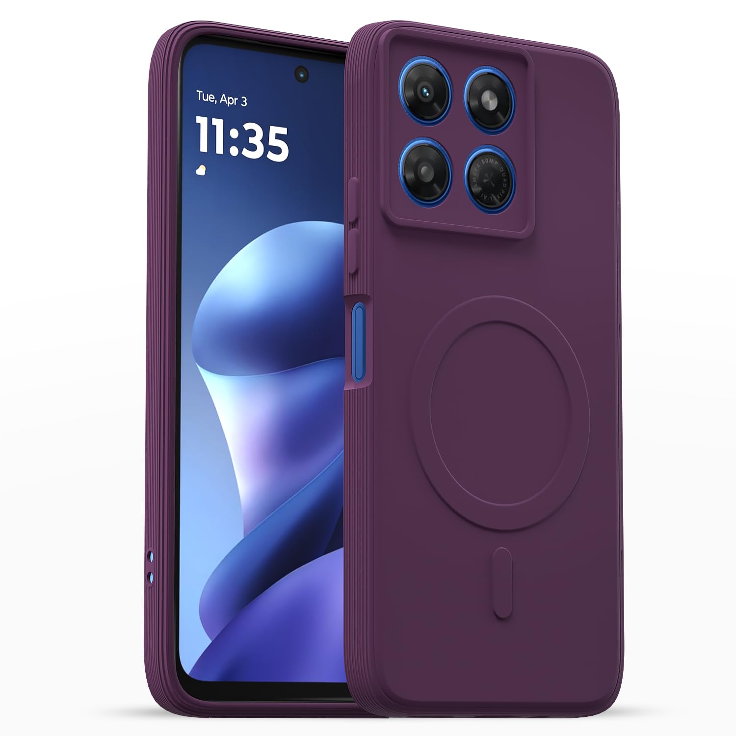 Pikkme Moto G37 5G MagSafe purple mobile back cover