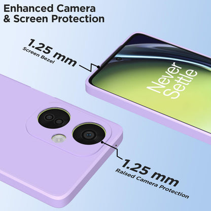 Pikkme OnePlus Nord Ce 3 Lite 5G Liquid Silicone Back Cover (Purple)