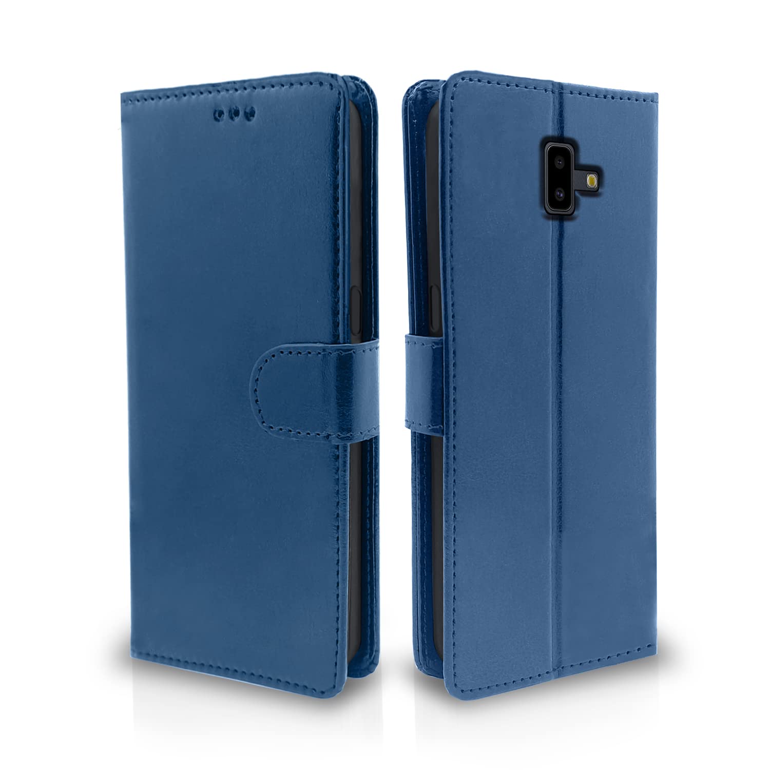   Samsung Galaxy J6 Plus Vintage  Flip Cover  - Blue 