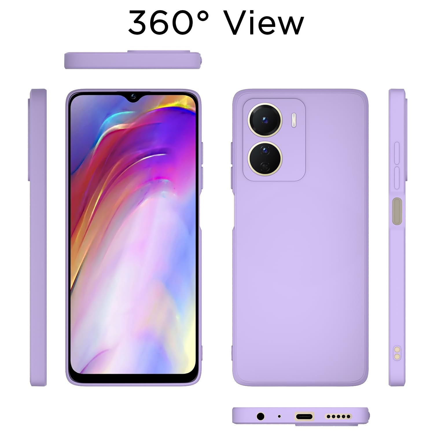 Pikkme Vivo Y16 Matte purple mobile cover – photo 4