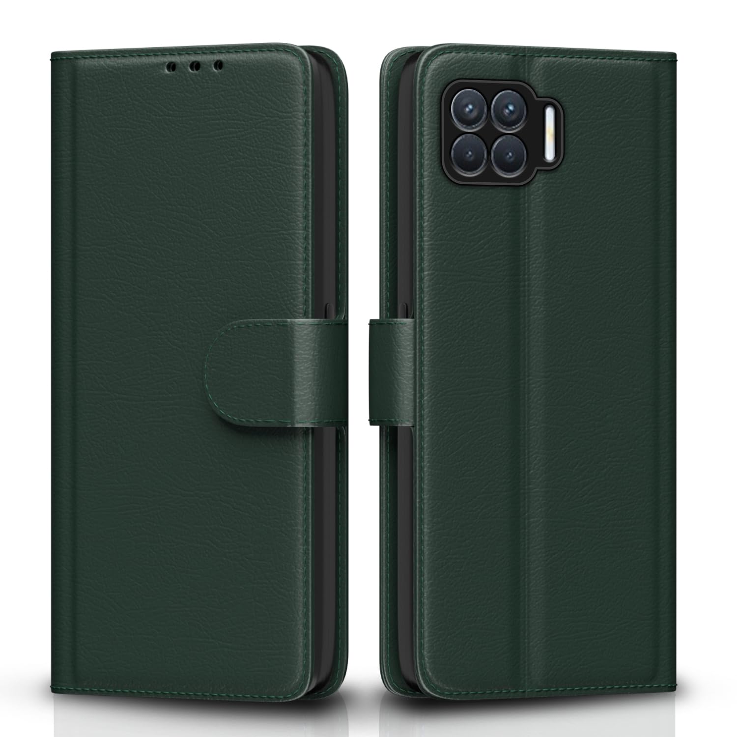 Pikkme Oppo F17 Pro green flip cover