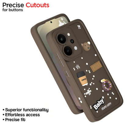 Pikkme Realme P4 Power 5G/3D brown phone cover – photo 6