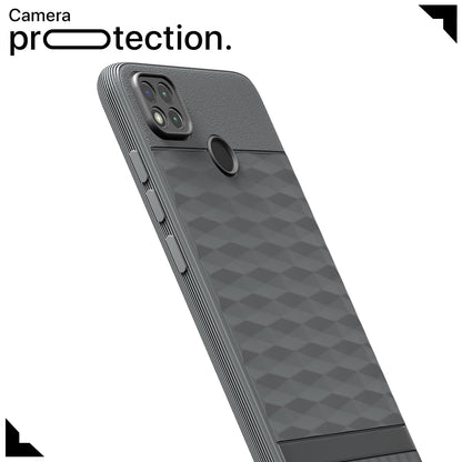 Pikkme Poco C31, Mi Redmi 10A / 10A Sport, Redmi 9 / Redmi 9 Activ / 9C Gencase Back Cover (Grey)