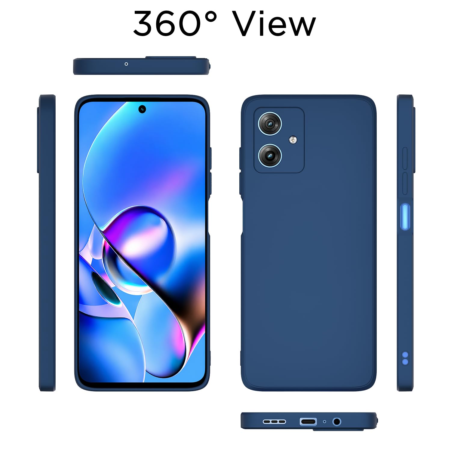 Pikkme blue mobile cover for Moto G54/G64 5G – photo 4