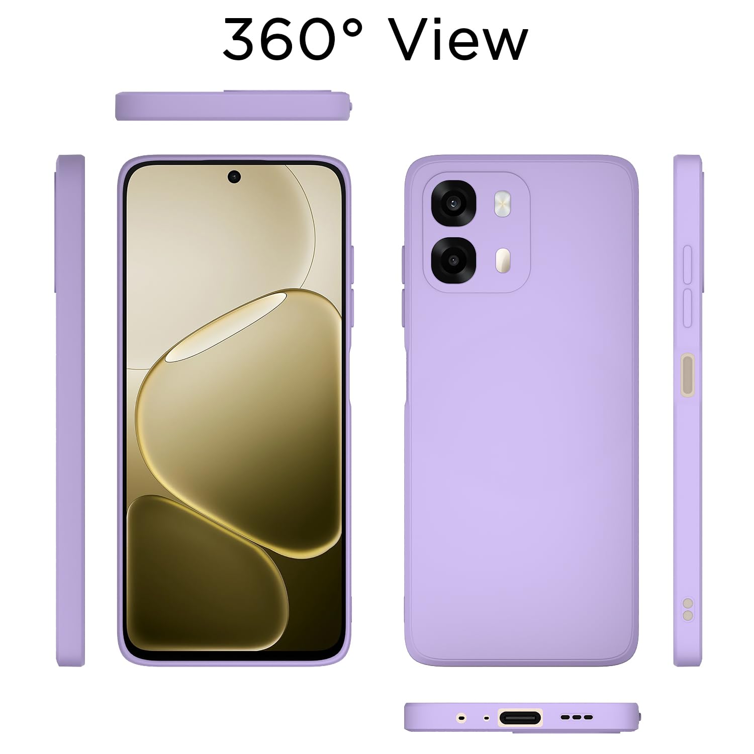 Pikkme purple mobile back cover for Oppo A6 Pro 5G – photo 4