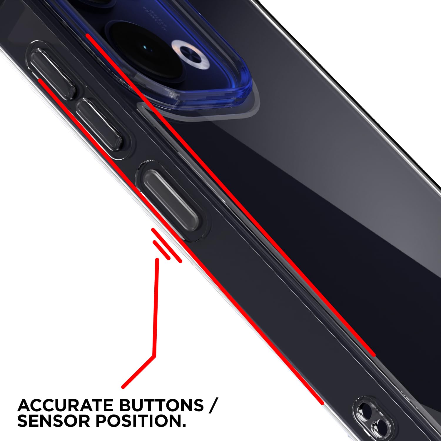 Oppo Reno 13 5G PC-TPU phone cover in transparent by Pikkme – photo 6