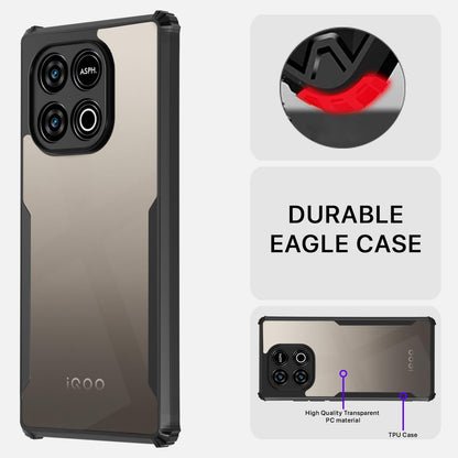 Pikkme iQOO Neo 10 5G / Vivo Y300 GT 5G  Eagle Crystal Clear Transparent Back Cover (Black)