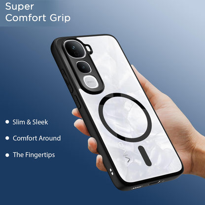 Vivo Y400 Pro 5G mobile back cover in black mag-safe by Pikkme – photo 6