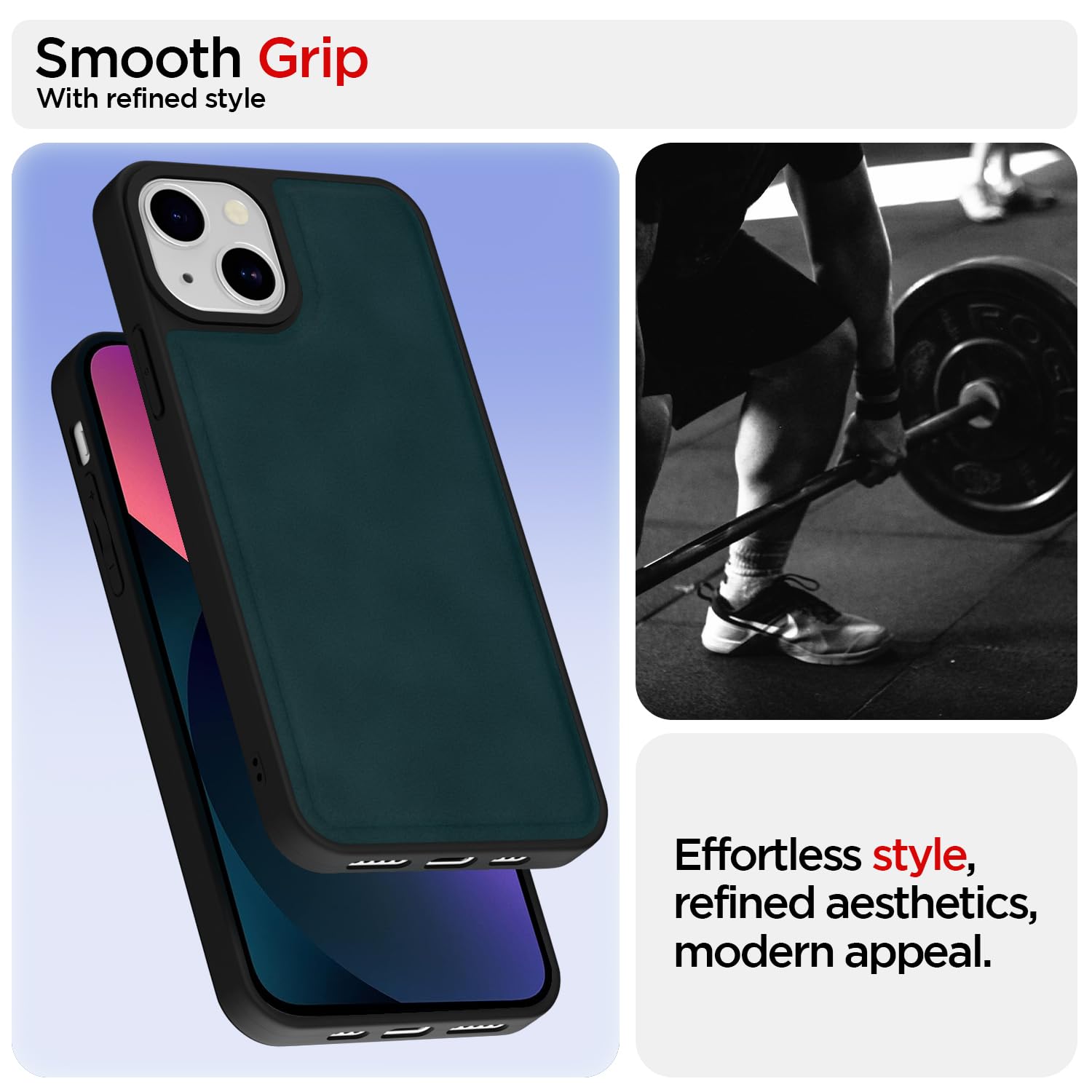 Pikkme green Leather phone cover for iPhone 13 – photo 3
