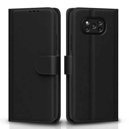 Pikkme black flip case for Poco X3