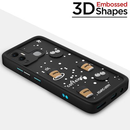 Pikkme black Silicone mobile back cover for Infinix Hot 12 Play/3D – photo 3