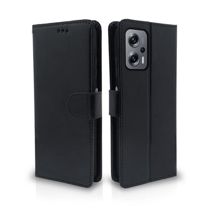 Redmi K50i wallet flip cover in black by Pikkme