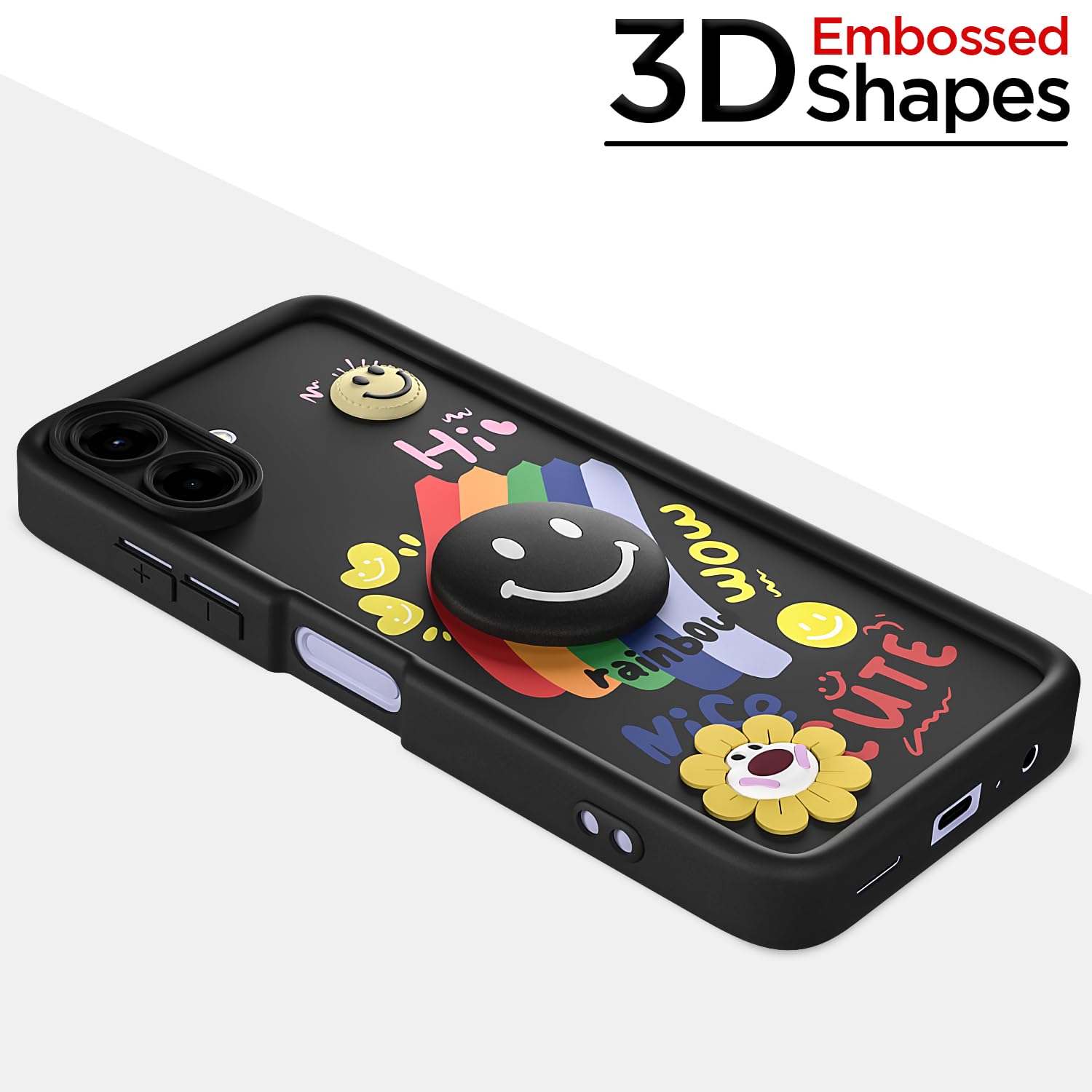 Samsung F70e 5G/M07/F07/A07/A07 5G mobile back cover in black by Pikkme – photo 3