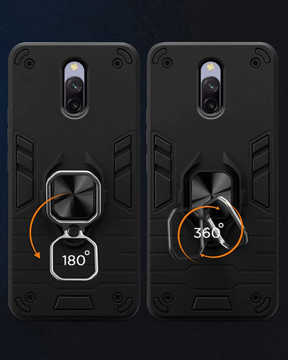 Redmi 8a D5 Tough Armor mobile back cover in black by Pikkme – photo 3