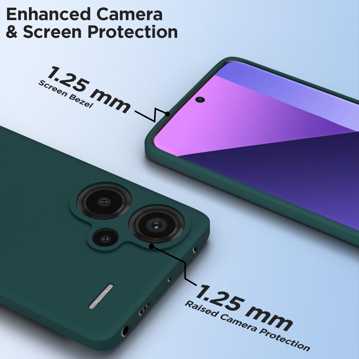 Pikkme Redmi Note 13 Pro Plus 5G Matte green phone cover – photo 6