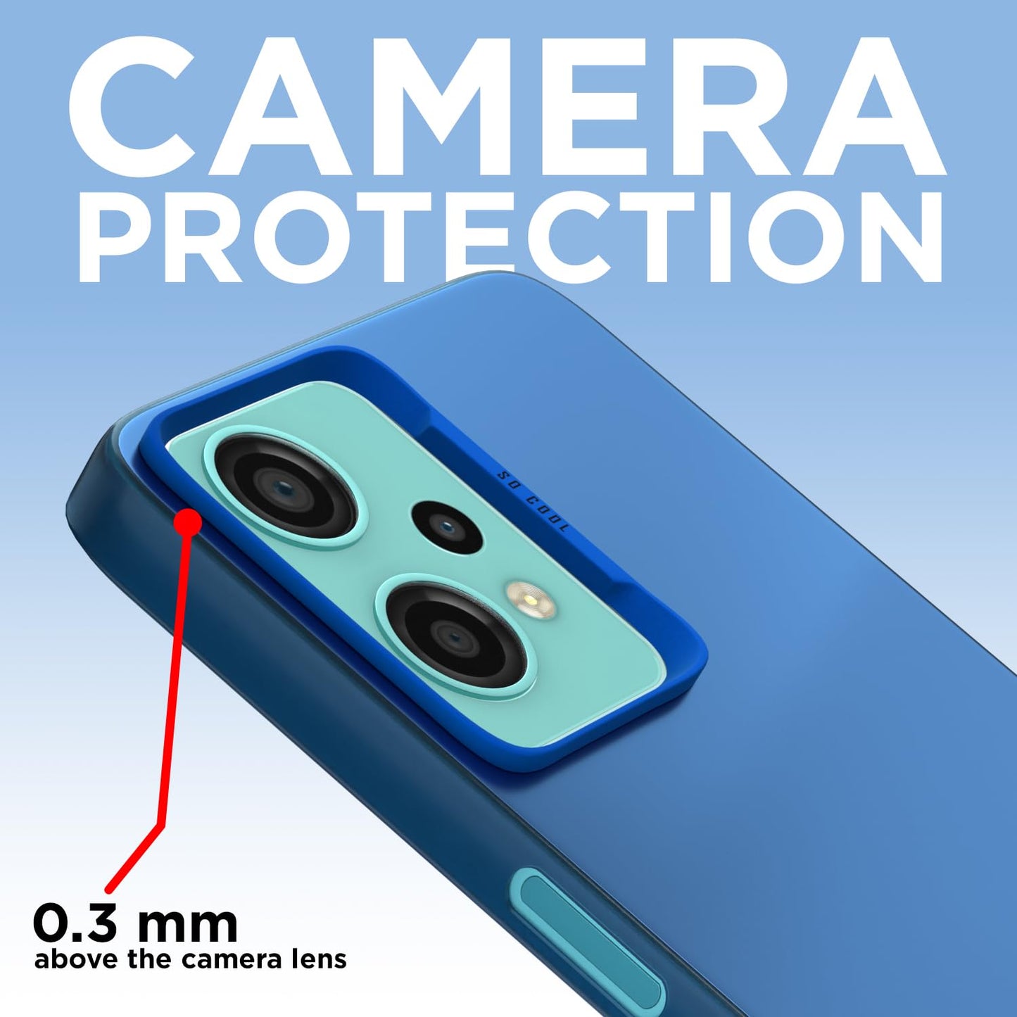 Pikkme OnePlus Nord Ce 2 Lite 5G So Cool Matte Finish Back Cover (Blue)