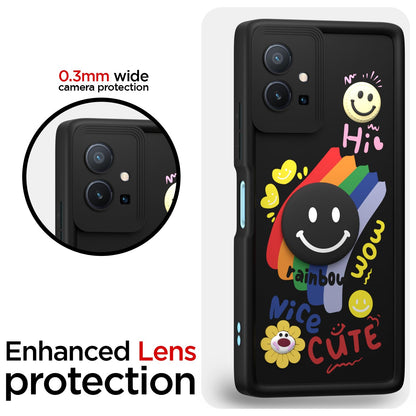 Pikkme Vivo T1/Y75/iQOO Z6 5G black phone cover – photo 5