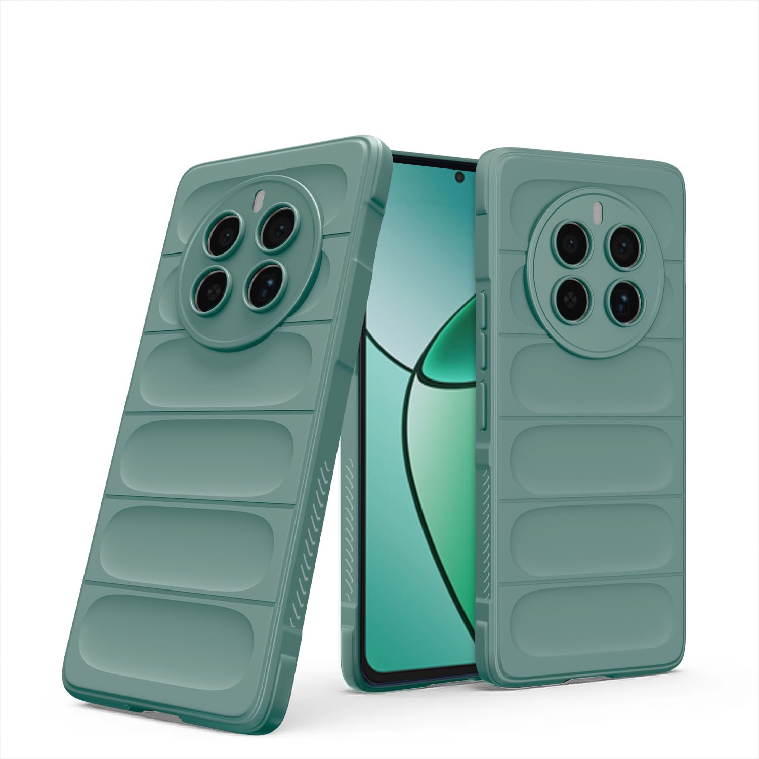 Realme 12 Plus 5G / P1 5G / Narzo 70 5G / 70 Pro 5G ZigZag Back Cover -Green