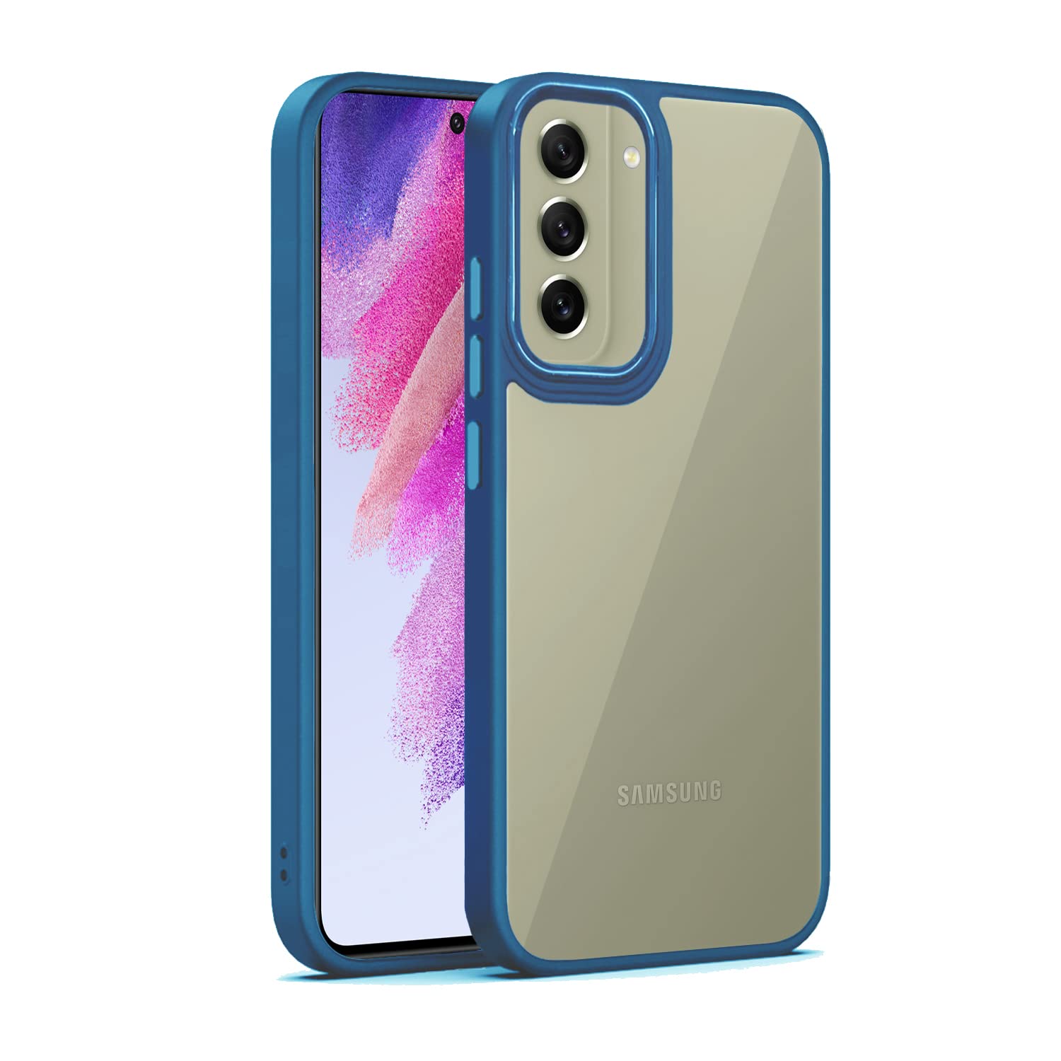 Pikkme Samsung S21 FE Chrome dark blue phone cover