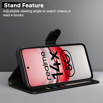 Black flip cover for Realme Narzo 80x/P3x/14X 5G – Pikkme – photo 3