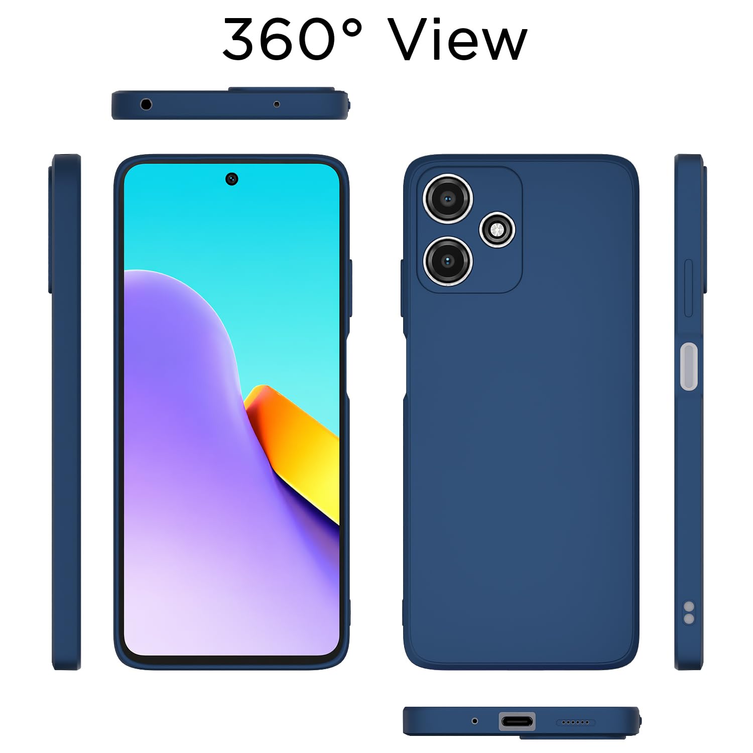 Pikkme Redmi 12 5G blue phone cover – photo 4