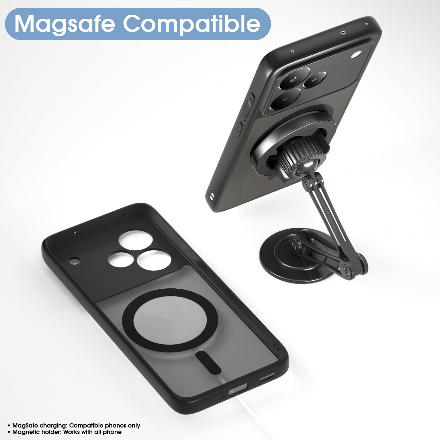 Black smoke mag-safe MagSafe phone cover for Realme P4 Pro 5G – Pikkme – photo 7