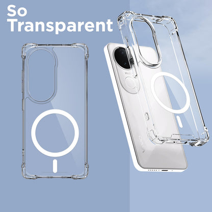 Vivo T4R/V50e/V50 5G MagSafe phone cover in transparent mag-safe by Pikkme – photo 2
