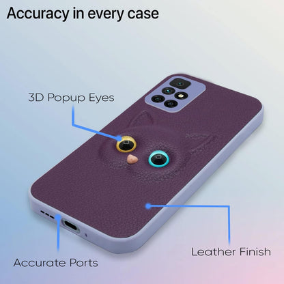 Pikkme Redmi 10 Prime Kitty Back Cover (Purple)