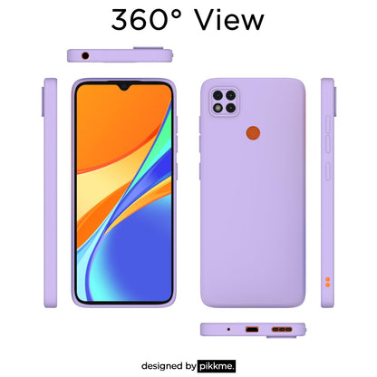 Pikkme Mi Redmi 10A / Redmi 9 / Redmi 9C / 9 Activ/Poco C31 Liquid Silicone Back Cover | Purple