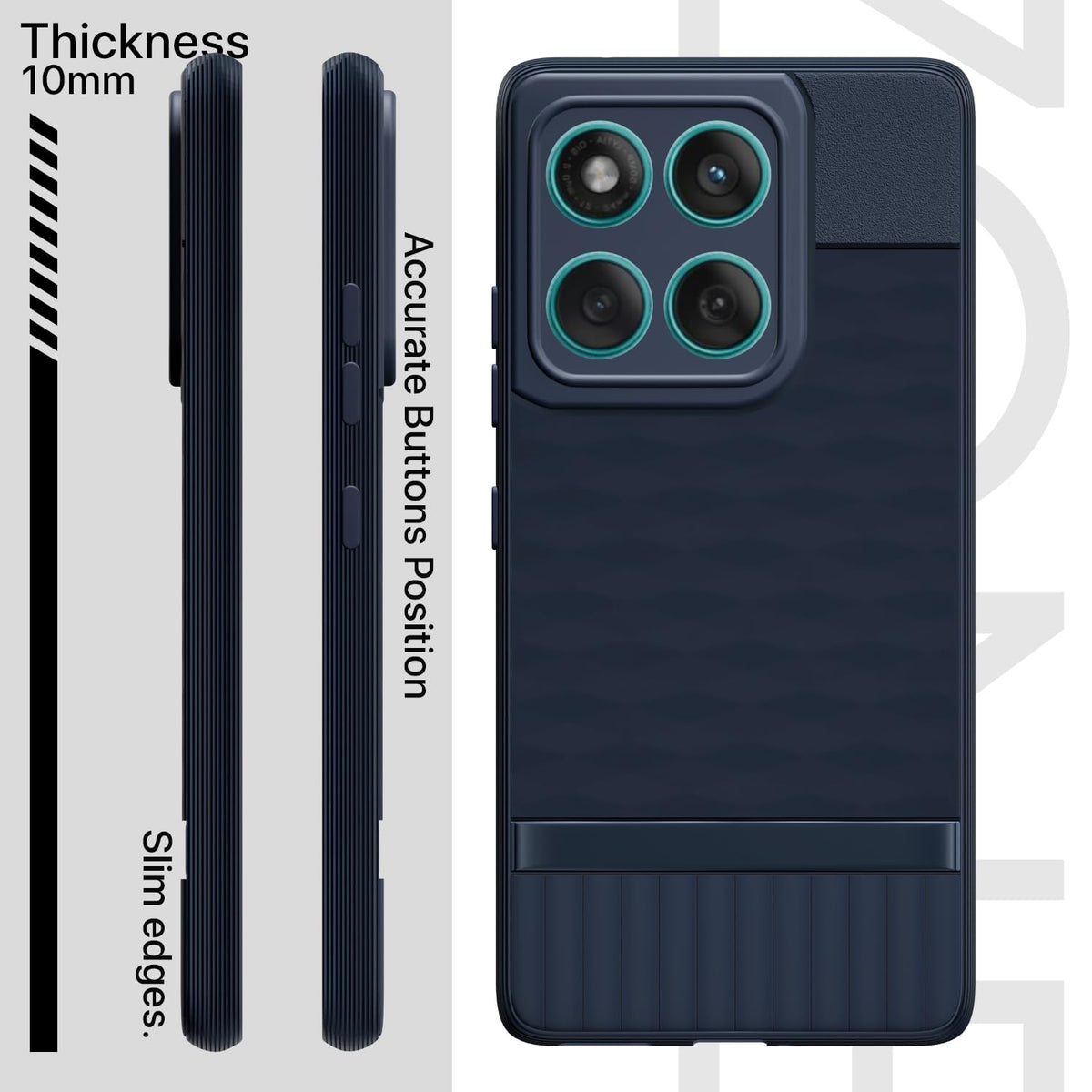 Pikkme Moto Edge 60/Edge 60 Fusion 5G Silicone blue mobile cover – photo 3