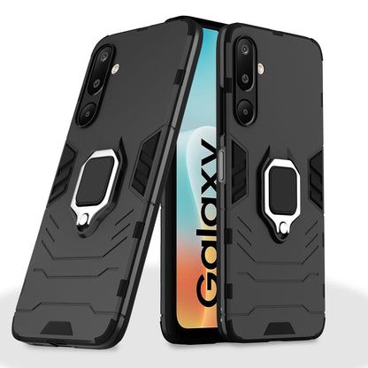 Pikkme Samsung Galaxy M16 5G D5 Tough Armor Back Cover (Black)