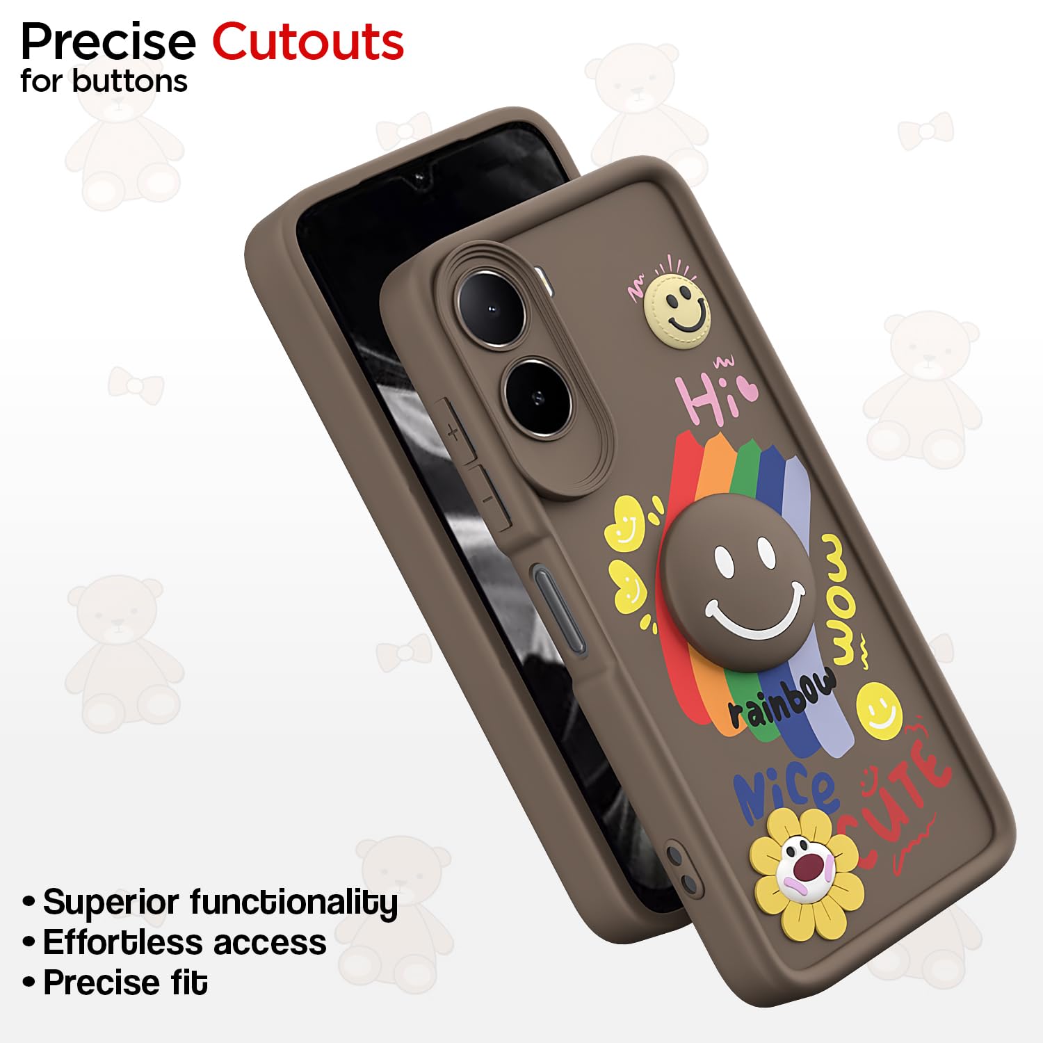 Brown back cover for Redmi A7 Pro/Poco C85x 5G/C81 – Pikkme – photo 6