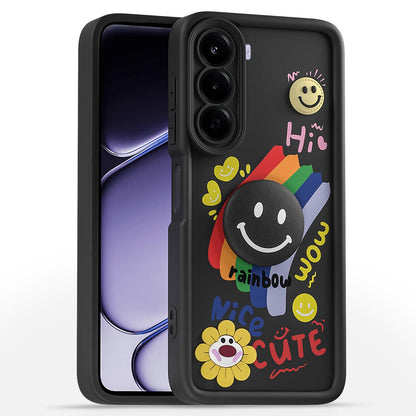 OnePlus Nord CE 6 Lite 5G Smile Rainbow mobile back cover in black by Pikkme