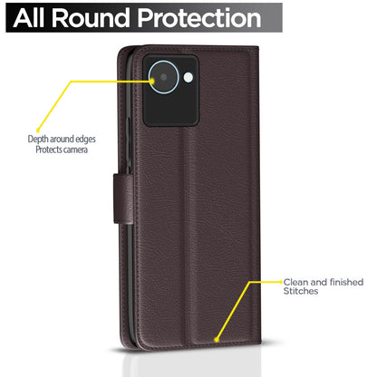 Realme C30/Narzo 50i Prime mobile flip cover in coffee by Pikkme – photo 4